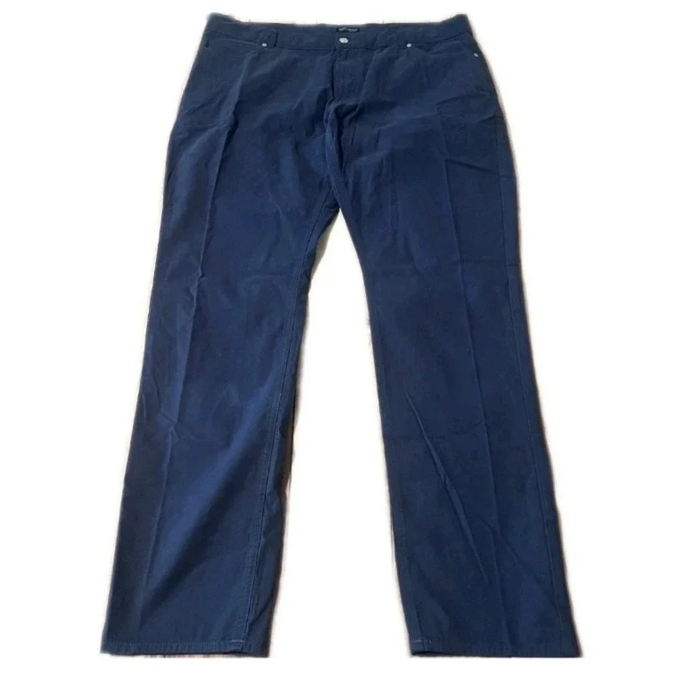 NEW Peter Millar Mens Pants Jeans 40x34 Blue Delvin Twill Five-Pocket Golf Chino - Picture 5 of 16